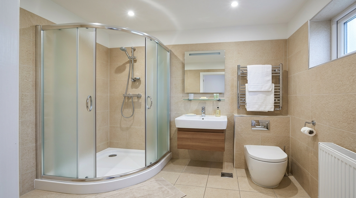 Choose a compact vanity with smart drawer storage